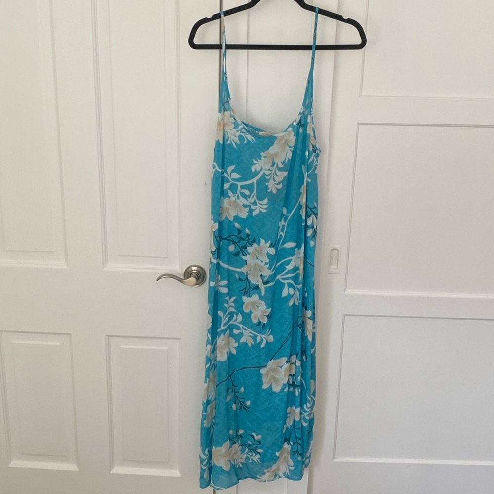 Novella Royale Turquoise Floral Slip Dress